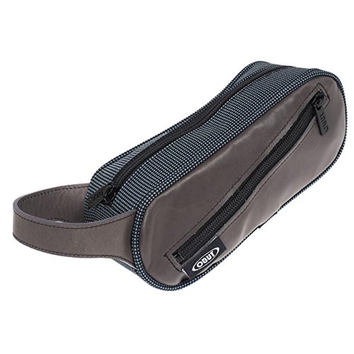 - trousse cuir gris anthrac - sacoche boules pé...