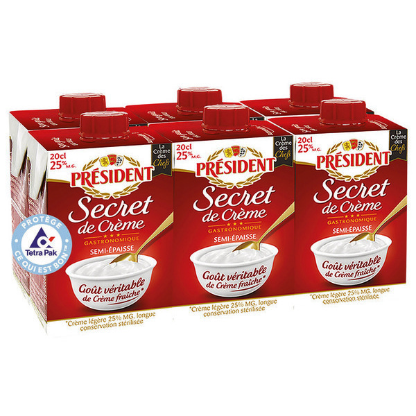 Secret de crème semi-épaisse