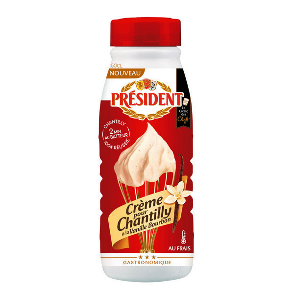Crème pour Chantilly à la vanille