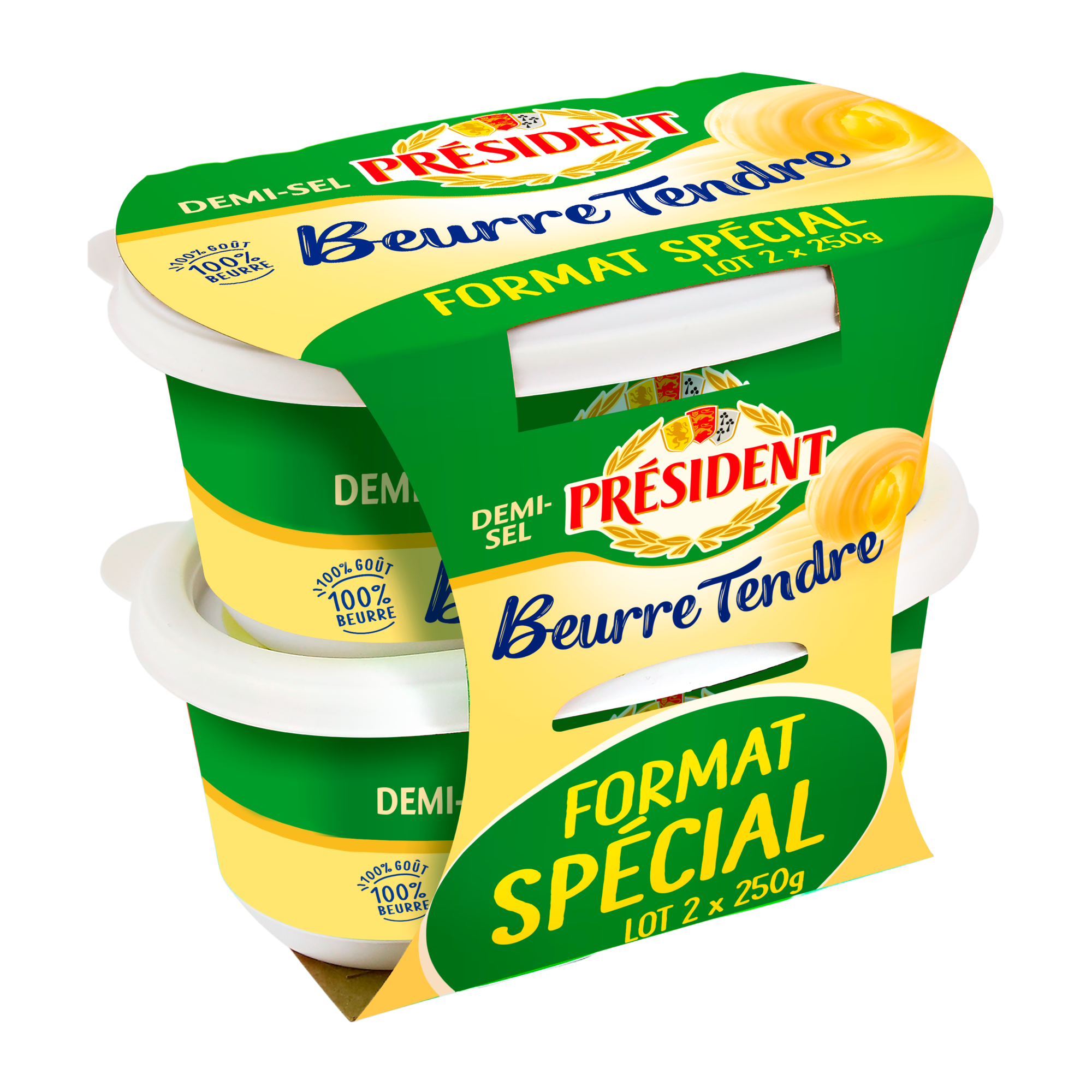 Beurre tendre demi-sel 80% Mat. Gr. format spécial 3155253020736 PRÉSIDENT Beurre tendre demi-sel 80% Mat. Gr. format spécial 3155253020736 PRÉSIDENT