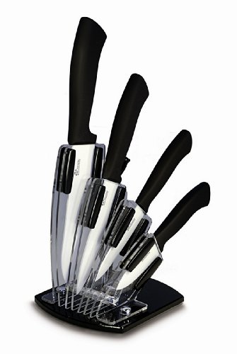 - bl005 - bloc plexi de 4 couteaux / lame céram...