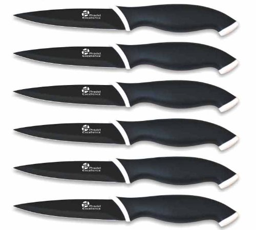 - cc006n - coffret de 6 couteaux steak lames - ...