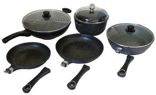 52005m lot cuisson 5 pièces façon pierre 1 poêle 24 cm + 1 poêle 28 cm + 1 sauteuse 28 cm + 1 wok 32 cm + 1 faitout 28 cm 3158075200546 Pradel Excellence 52005m lot cuisson 5 pièces façon pierre 1 poêle 24 cm + 1 poêle 28 cm + 1 sauteuse 28 cm + 1 wok 32 cm + 1 faitout 28 cm 3158075200546 Pradel Excellence