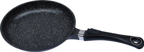 52409m poêle façon pierre en fonte aluminium 28 cm