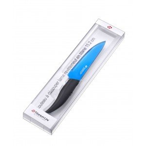 COUTEAU CHEF LAME 15.2CM REVÊTEMENT TITANE BLEU...