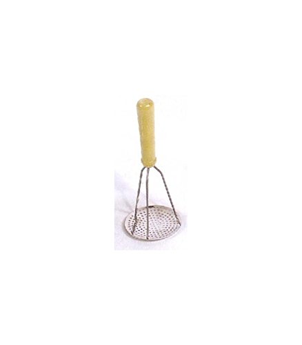 Pilon presse purée inox manche en bois