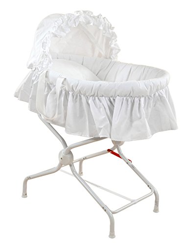 BAMBISOL Couffin avec son Support Tramé Blanc