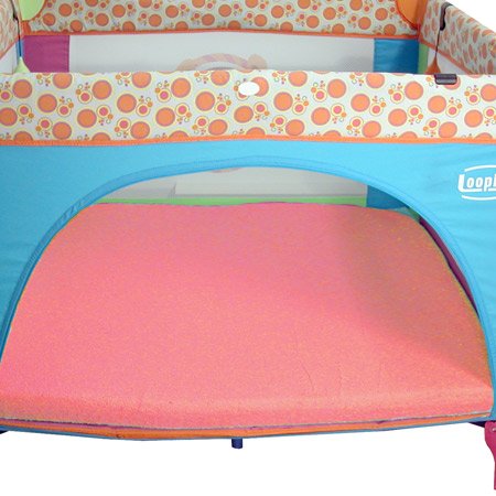 Tapis de parc confort en tissus éponge rose lit...