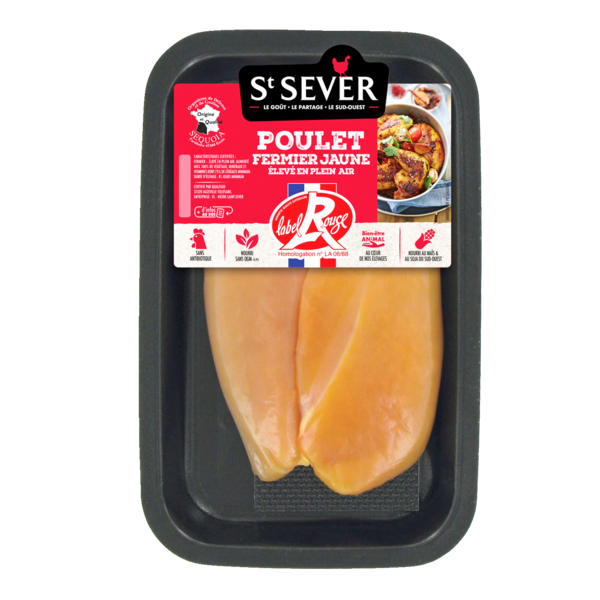 ST SEVER 2 FILETS DE POULET FERMIERS LABEL ROUGE  
 code EAN 3159580005398 