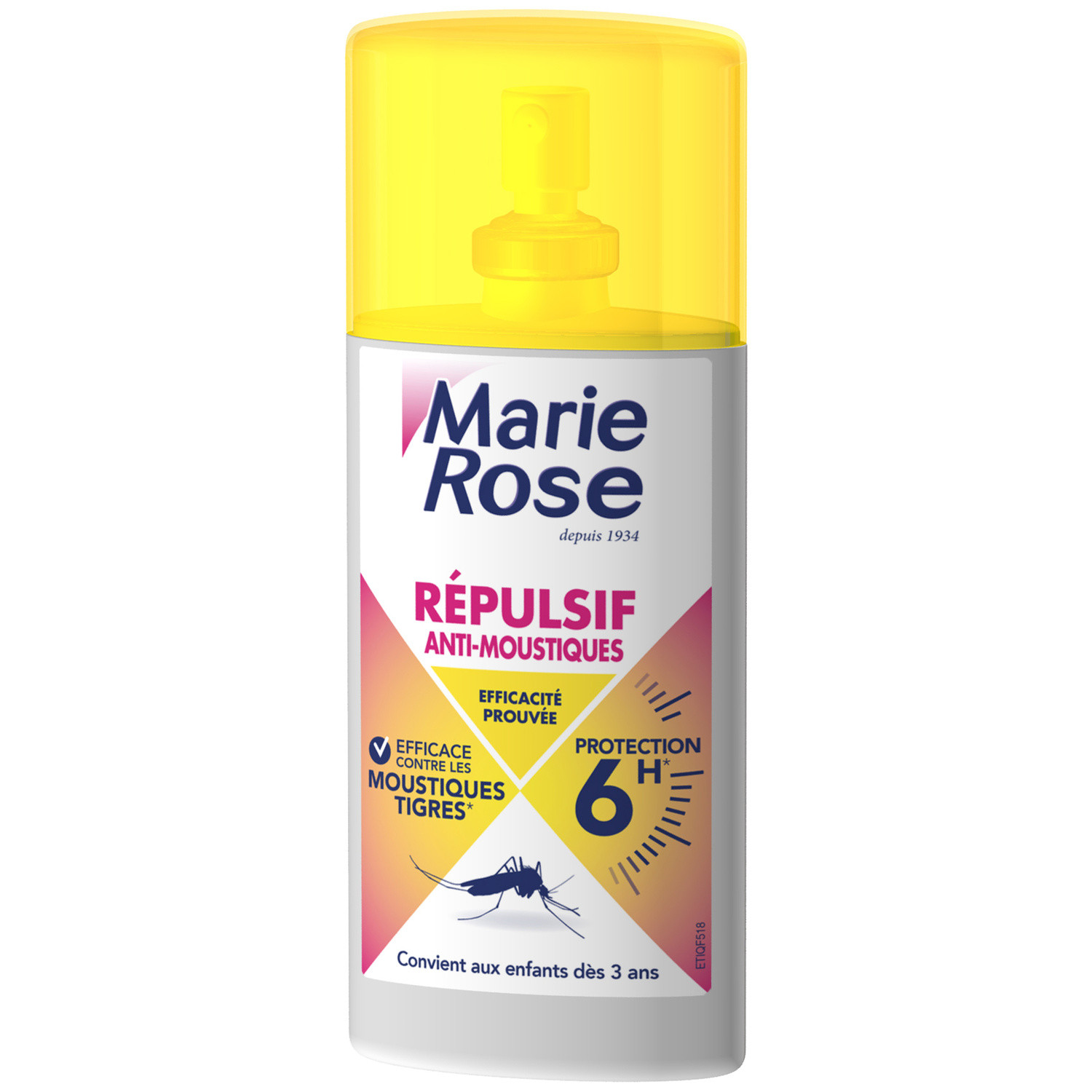 MARIE ROSE Anti-moustiques répulsif protection 7 h MARIE ROSE code EAN 3160920966026 