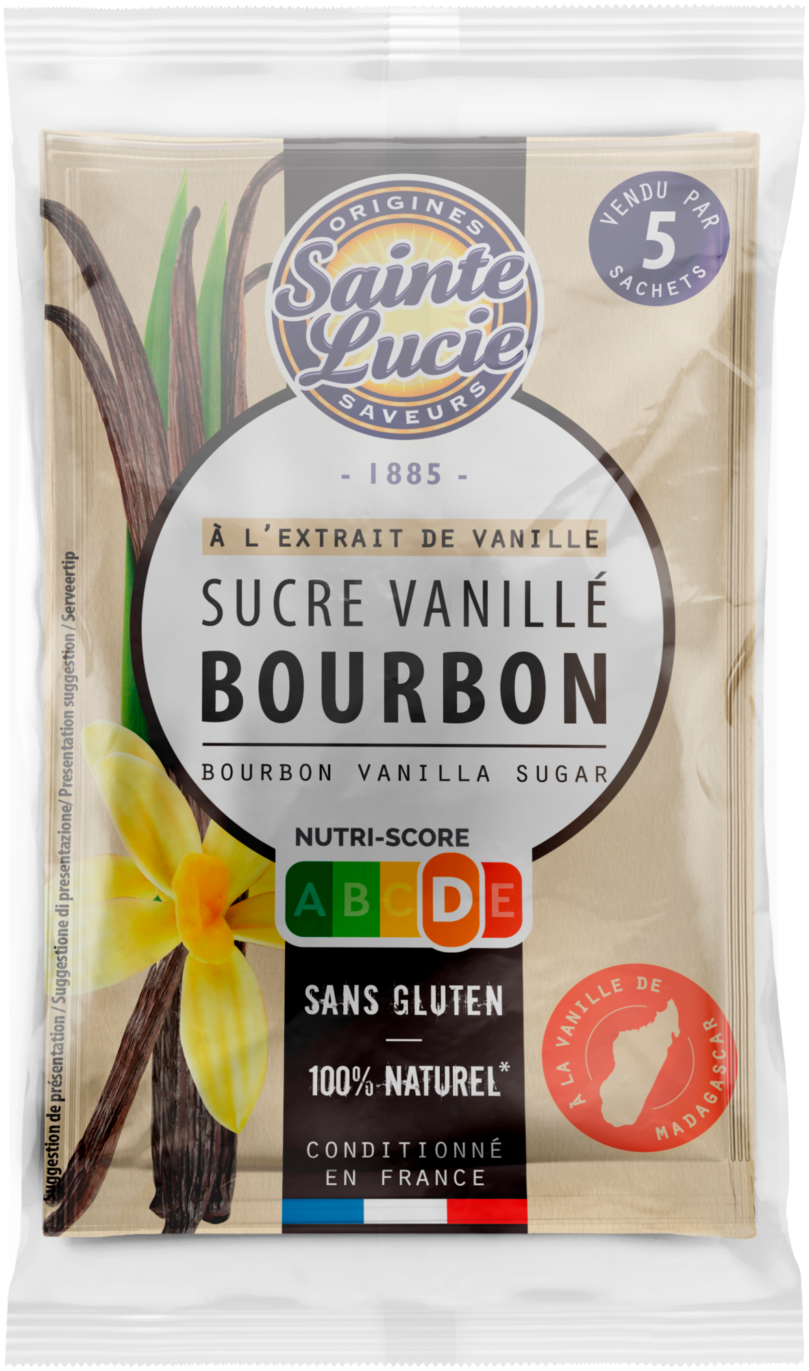 SAINTE-LUCIE SUCRE VANILLÉ BOURBON code EAN 3162050004012 