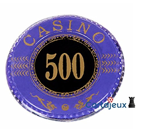RECHARGE 10 JETONS CASINO ACRYLIQUE VALEUR 500