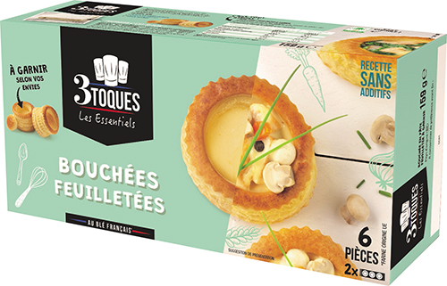 BOUCHÉES FEUILLETÉES 3162150030720 3 TOQUES BOUCHÉES FEUILLETÉES 3162150030720 3 TOQUES