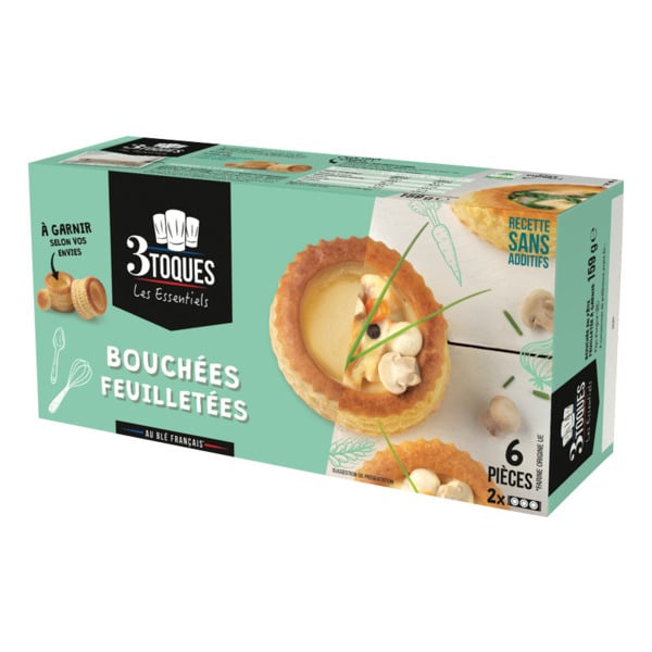  3 Toques 6 Bouchees Feuilletee159G code EAN 3162150030768 