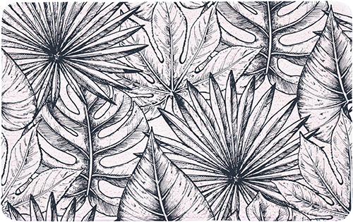 TAPIS EN polyester MOTIF VÉGÉTAL