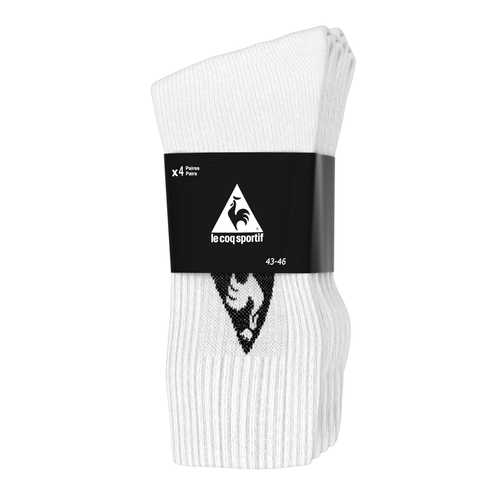 LE COQ SPORTIF LOT DE 4 PAIRES DE CHAUSSETTES DE SPORT HOMME OU JUNIOR code EAN 3163382763998 