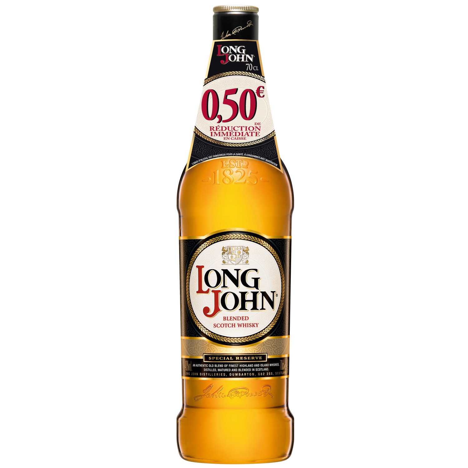 Whisky blended scotch LONG JOHN