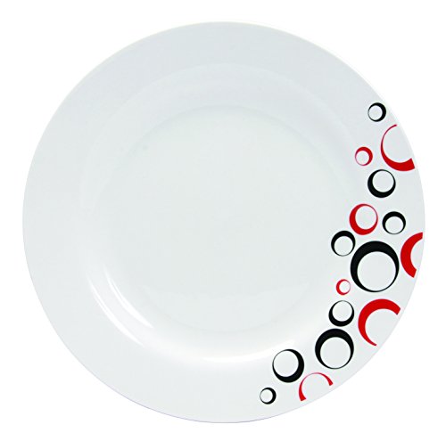 - 7154051 - assiettes bulleo - porcelaine - rou...