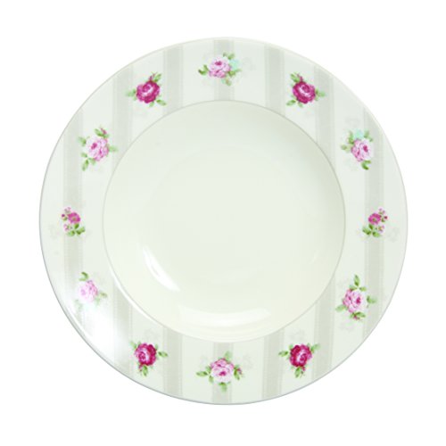 4060245  - assiettes creuses vénice - rouge/bla...