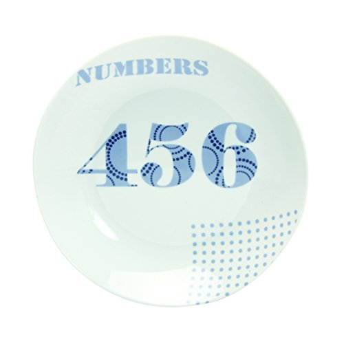 7150002 lot de 6 assiettes creuses numbers porc...