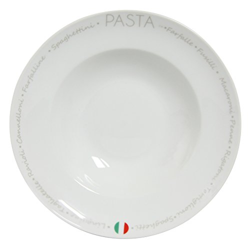 8012631.0 party lot de 6 assiettes à pate porce...