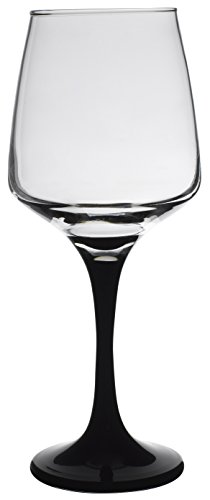 8013555 ste maxime lot de 4 verres à pied noir ...