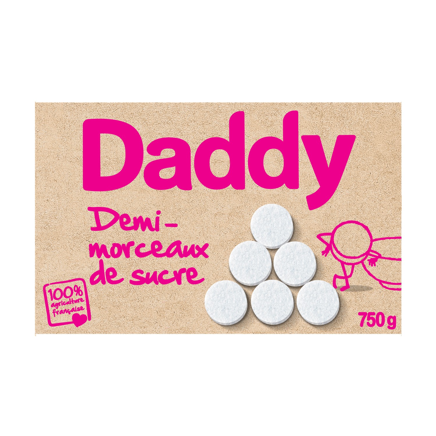 DADDY Sucre demi-morceaux DADDY code EAN 3165430100007 