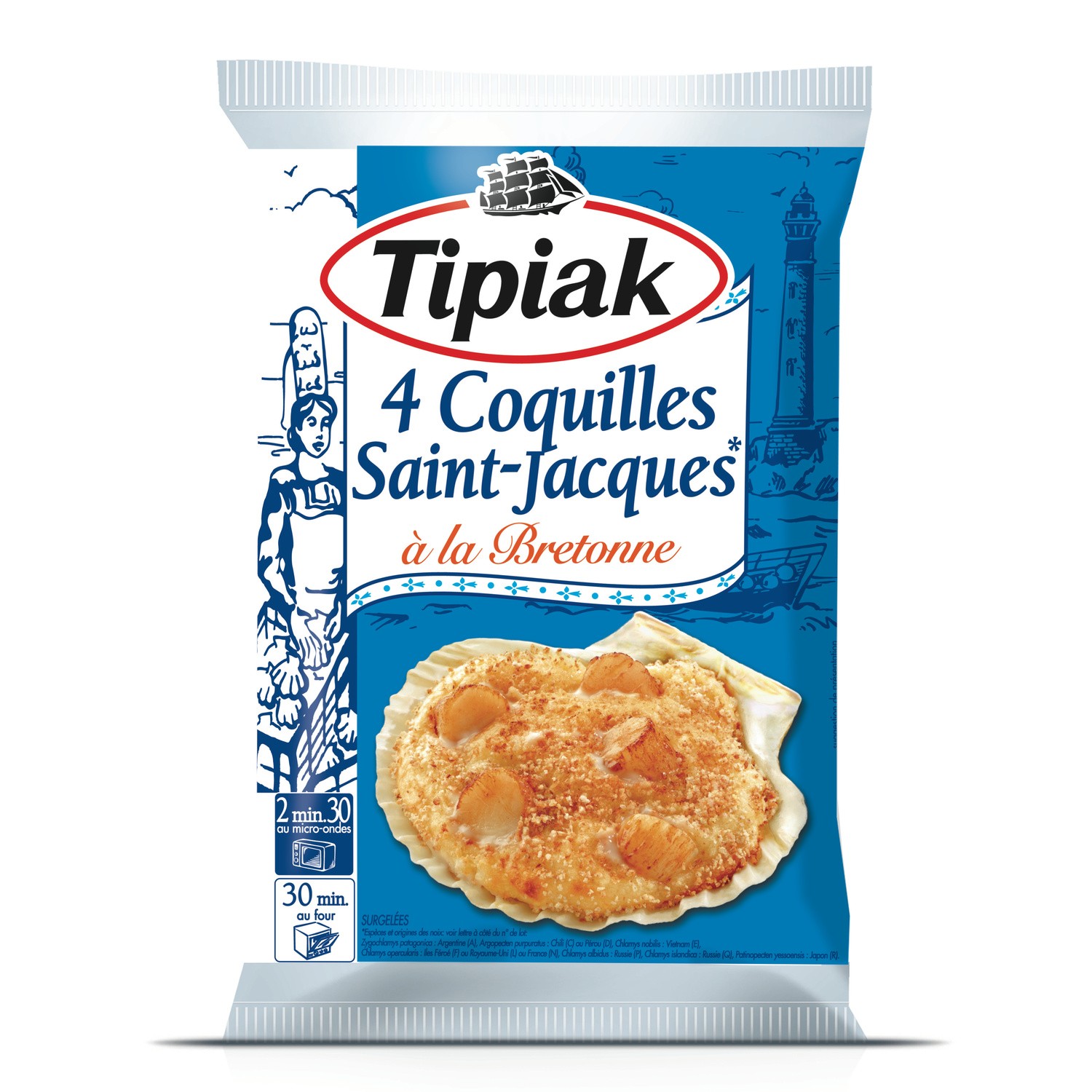Coquilles St-Jacques à la bretonne TIPIAK