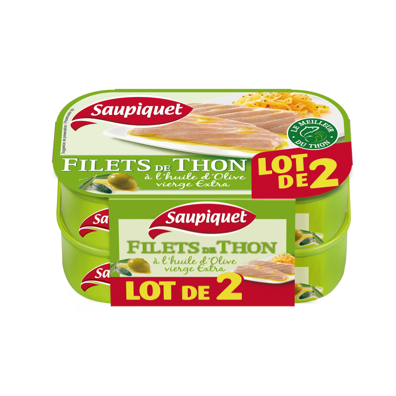 FILETS DE THON À L'HUILE D'OLIVE Saupiquet