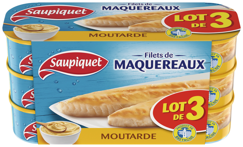 FILETS DE MAQUEREAUX À LA MOUTARDE Saupiquet