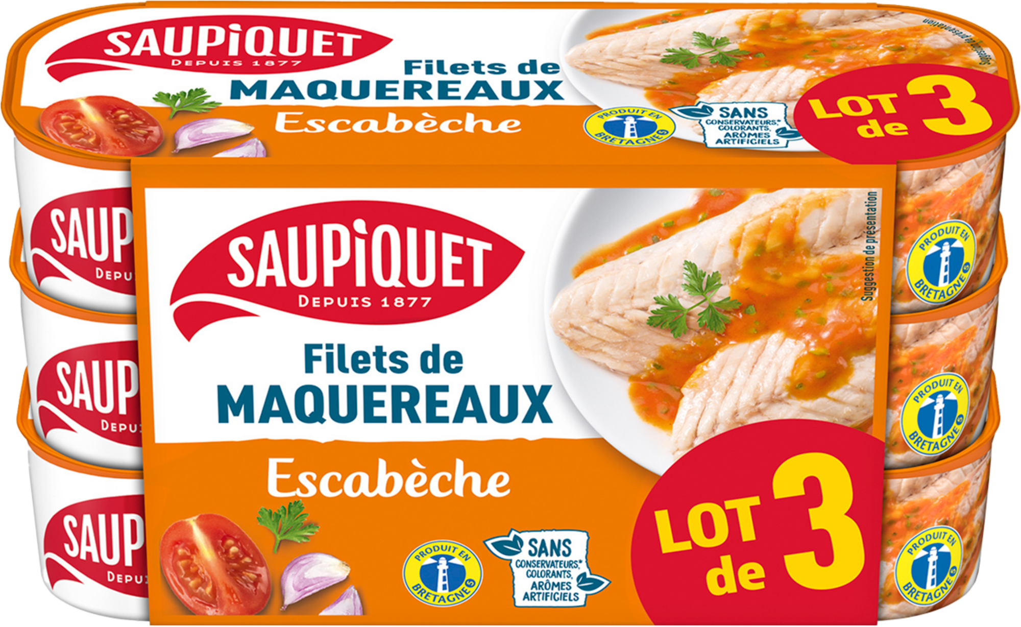 SAUPIQUET MAQUEREAUX code EAN 3165950215236 