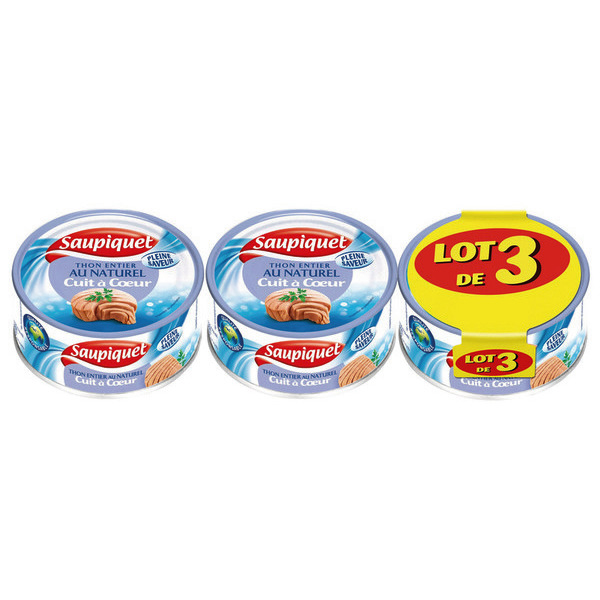 Thon entier au naturel Cuit à Coeur