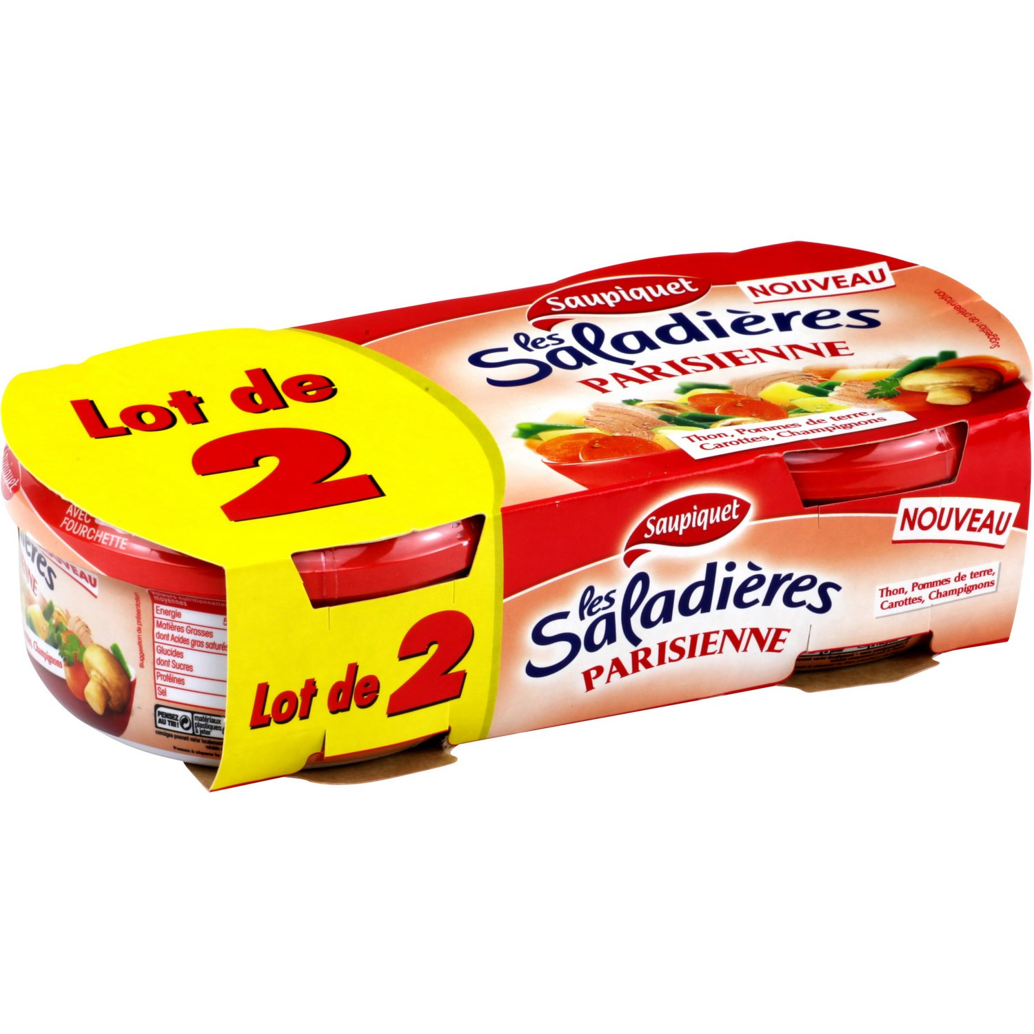 Salade de thon pdt, carottes, champignons SAUPI...