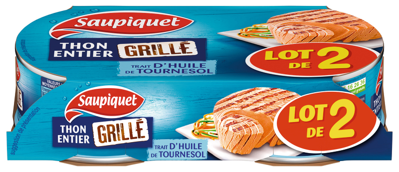 THON GRILLÉ HUILE TOURNESOL Saupiquet