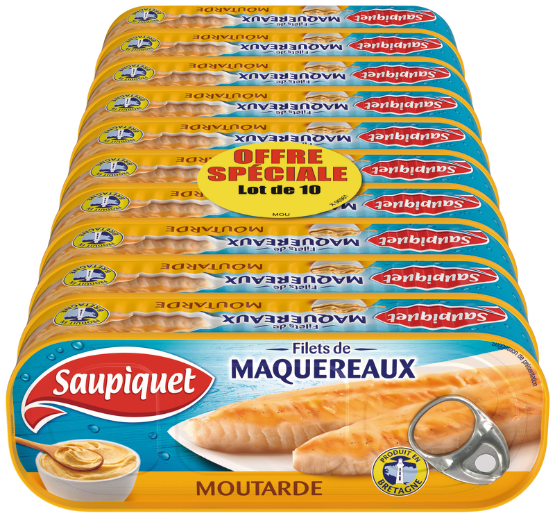 FILETS DE MAQUEREAUX MOUTARDE Saupiquet