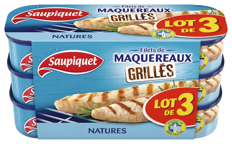 FILETS DE MAQUEREAUX GRILLÉS NATURE Saupiquet
