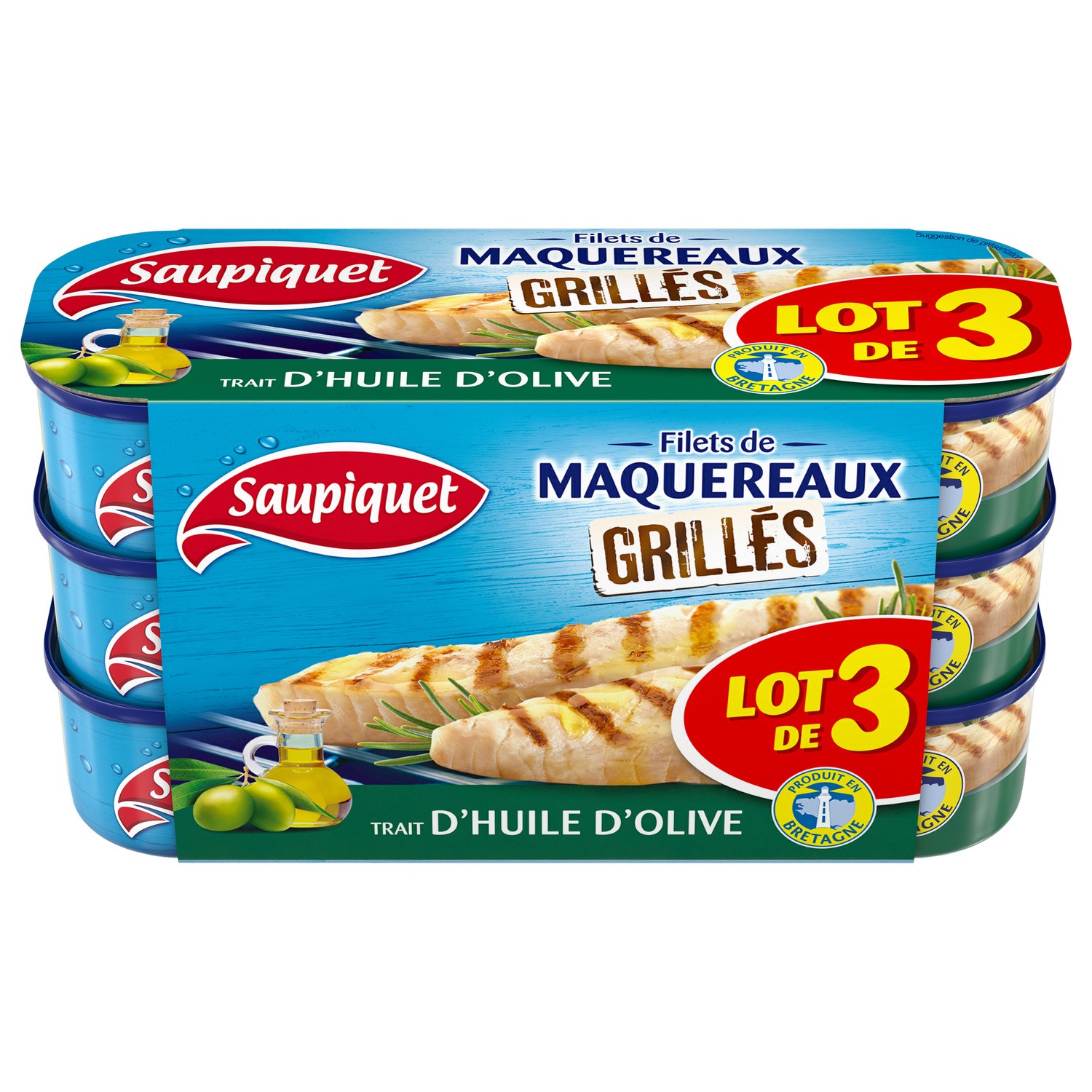 Maquereaux grillés à l'huile d'olive SAUPIQUET