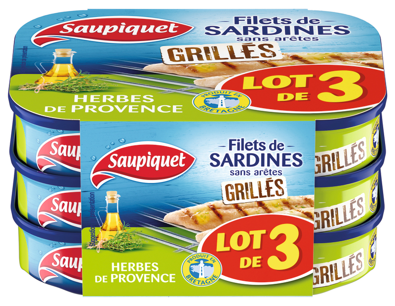 FILETS DE SARDINES GRILLÉS HERBES DE PROVENCE S...