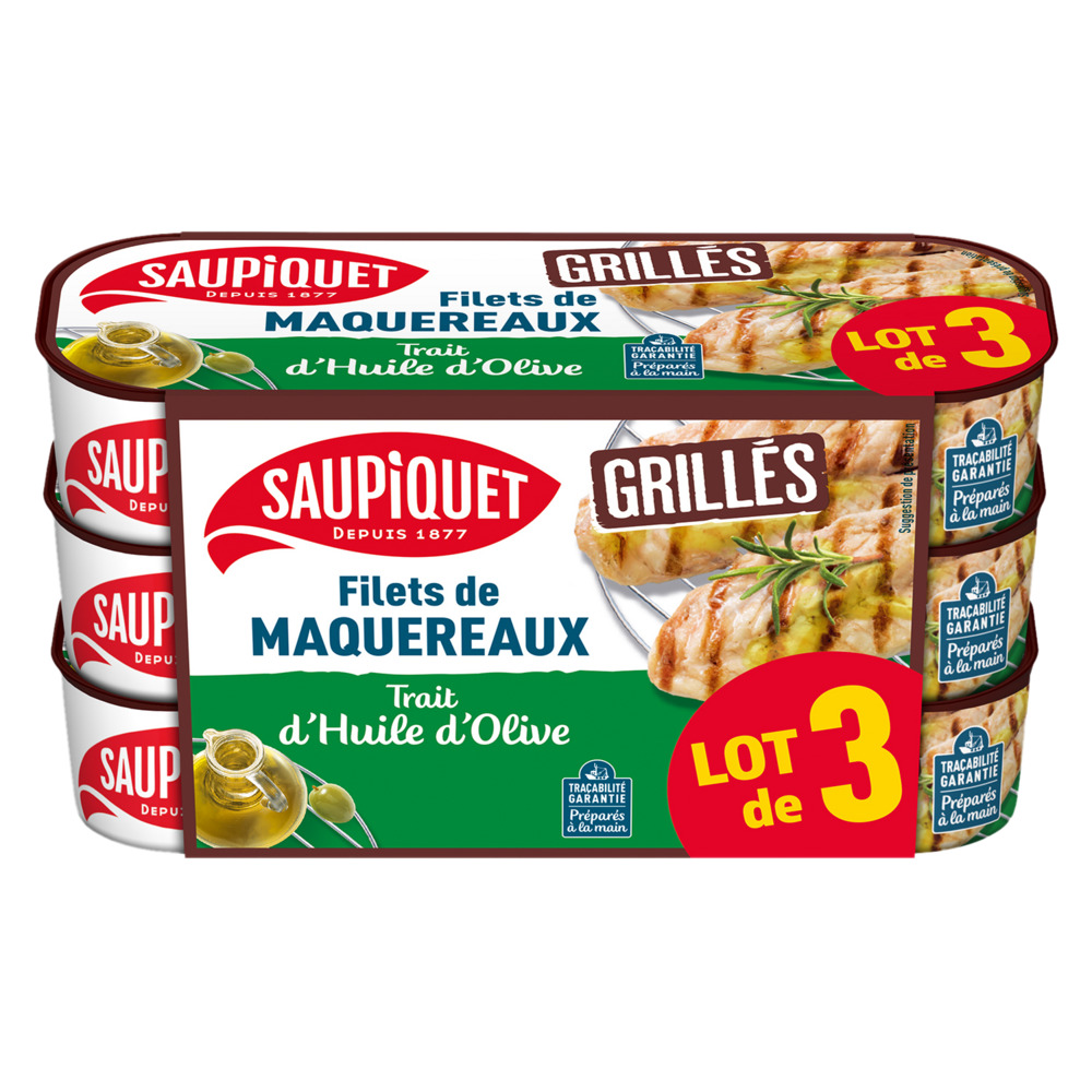  FILETS DE MAQUEREAUX SAUPIQUET code EAN 3165950223972 