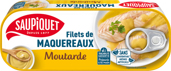Saupiquet Filets Maquereaux Moutarde 169G 