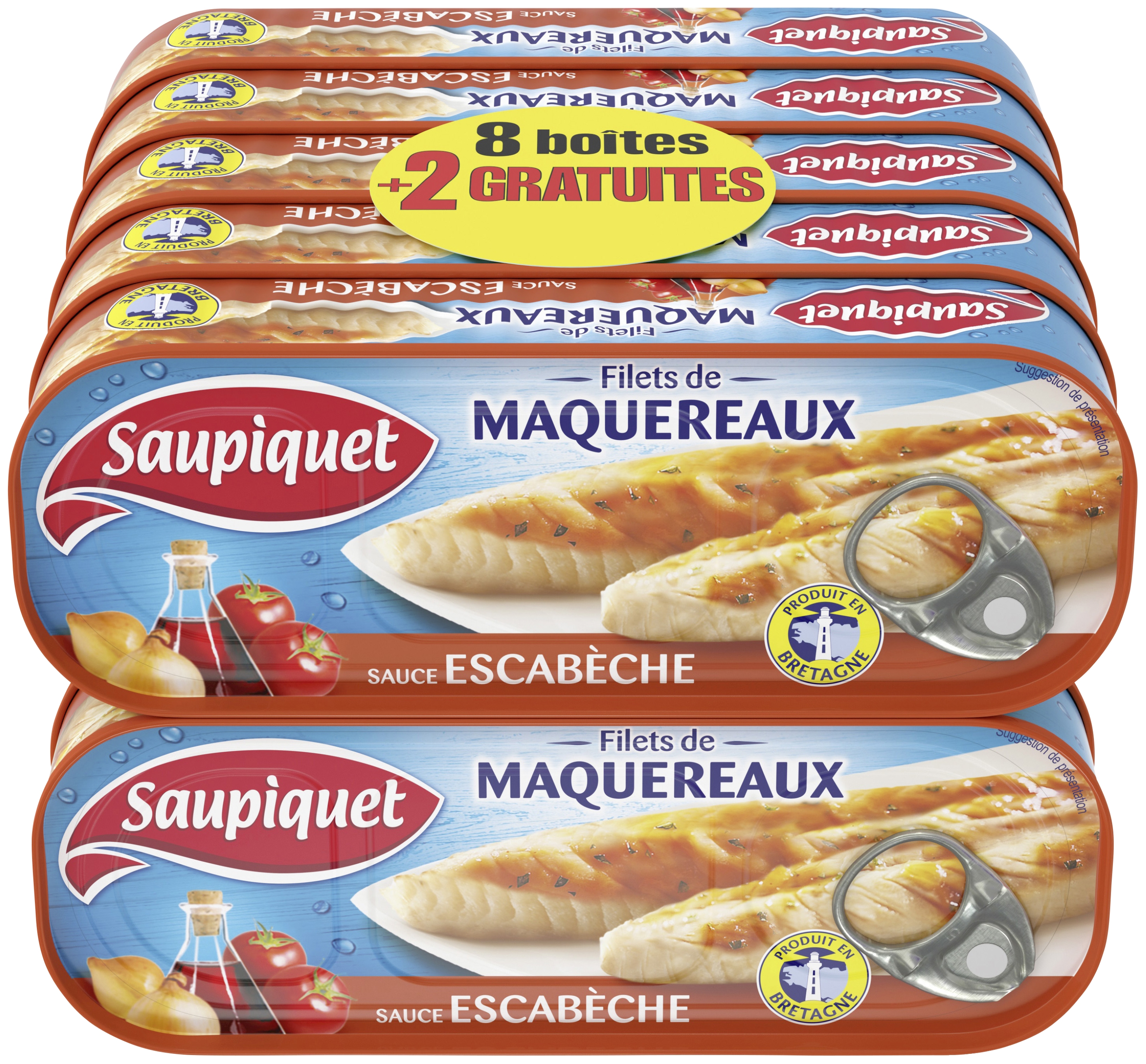 Filets de maquereaux sauce escabèche Saupiquet