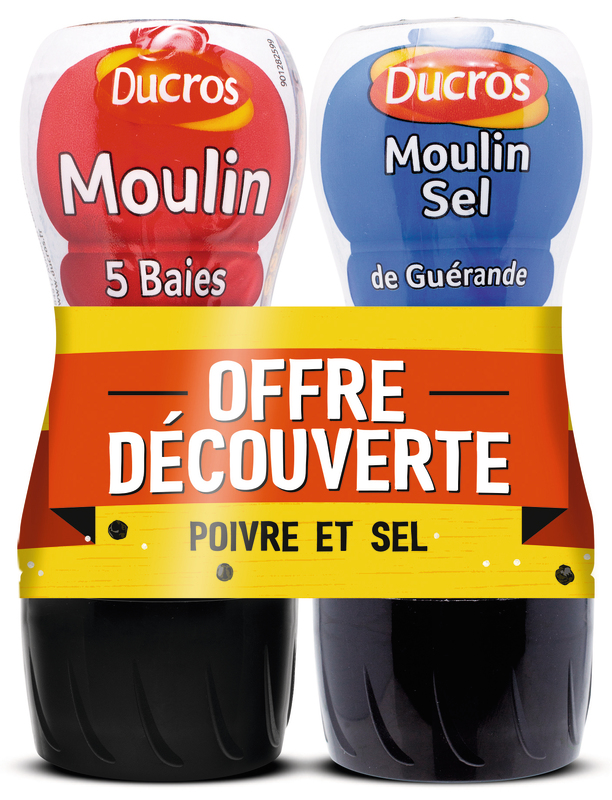 LOT 2 MOULINS 5 BAIES + SEL DE GUÉRANDE DUCROS