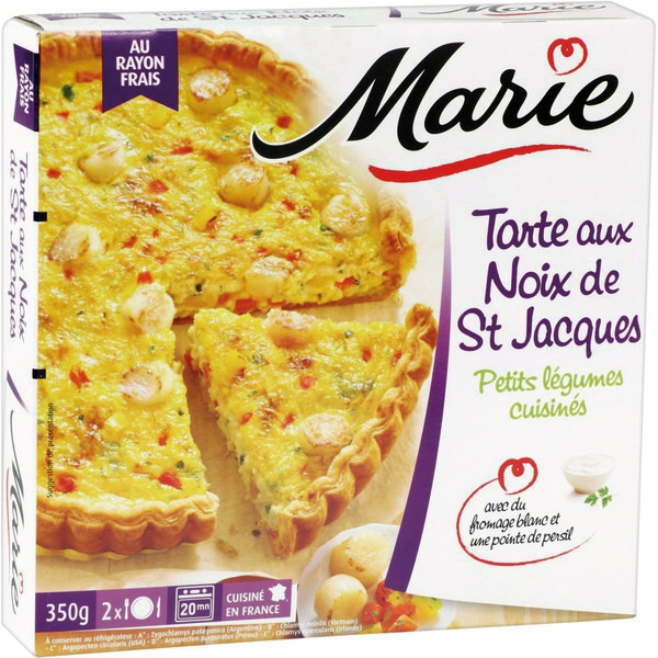 TARTE AUX NOIX DE St JACQUES MARIE