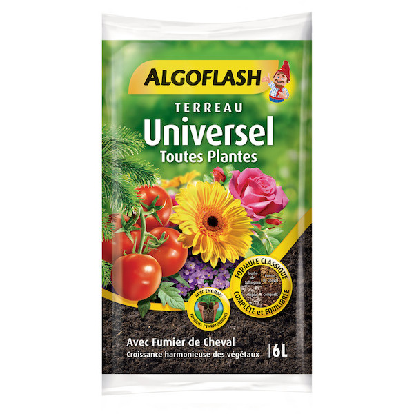 SUR LA GAMME DE TERREAUX DE LA MARQUE ALGOFLASH 6L