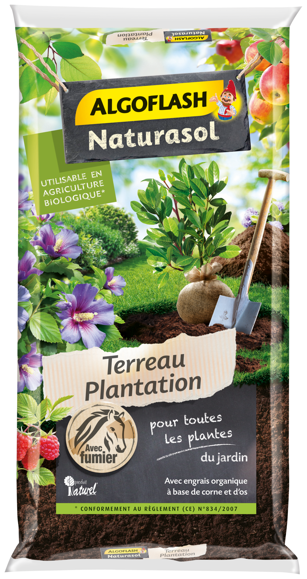 ALGOFLASH NATURASOL Terreau Plantation 40L code EAN 3167770211641 