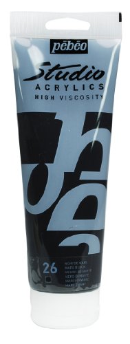 164026 beaux-arts studio acrylique 1 tube noir ...