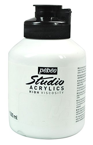 Peinture acryliques pot de 500 ml blanc de titane