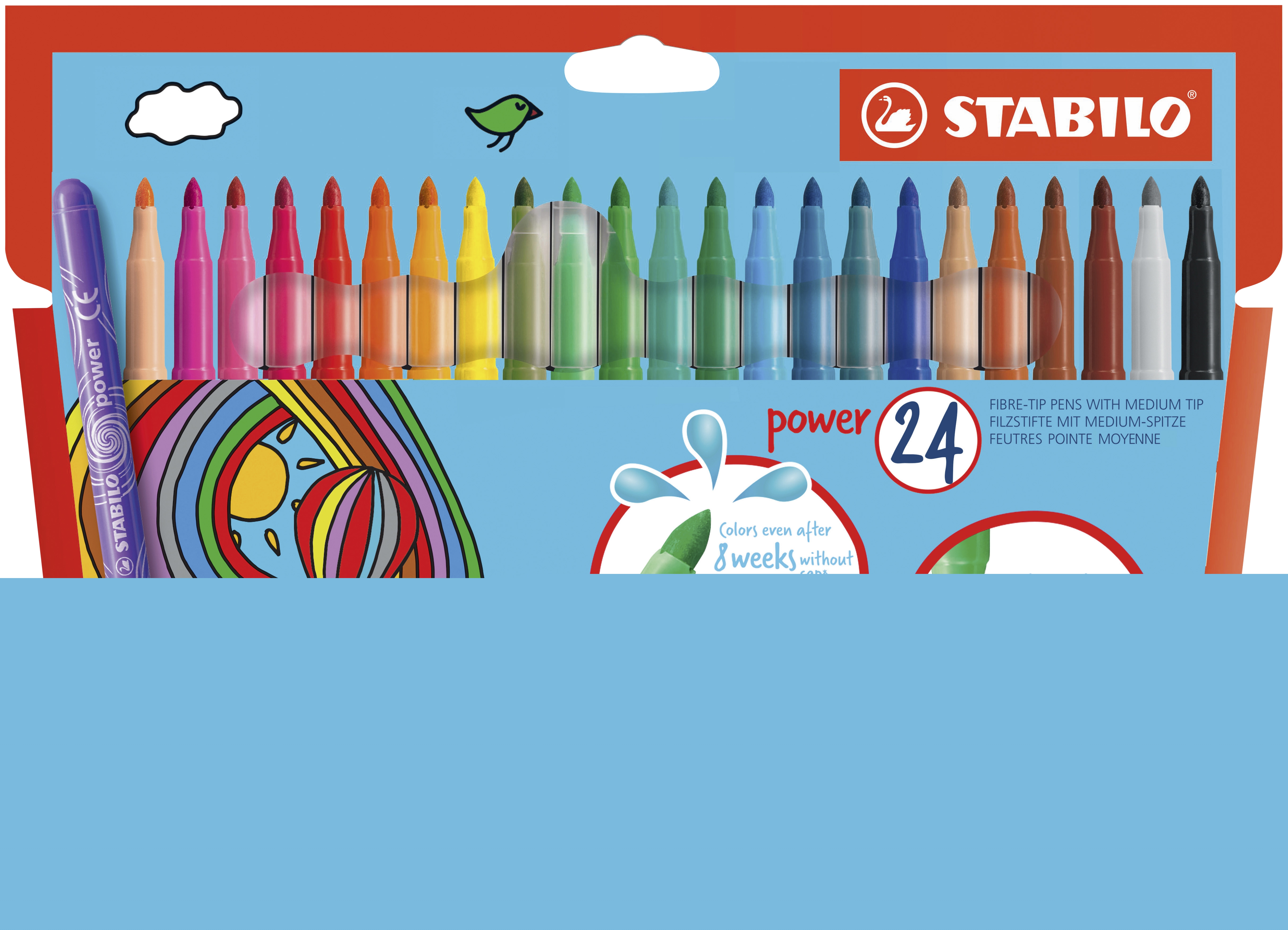 Stabilo 24 feutres de coloriage "Power" Stabilo code EAN 3168070282041 