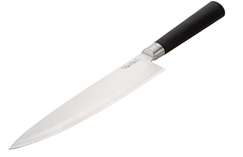 K0770214 couteau de chef noir/métal 20 cm