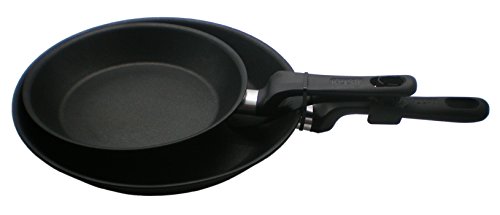 A6159102 set de 2 poêles aluminium noir